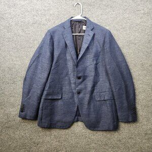 LNWOT Eidos Napoli by Isaia Linen Blue Summer Sport Coat Jacket EU54R (US40R)